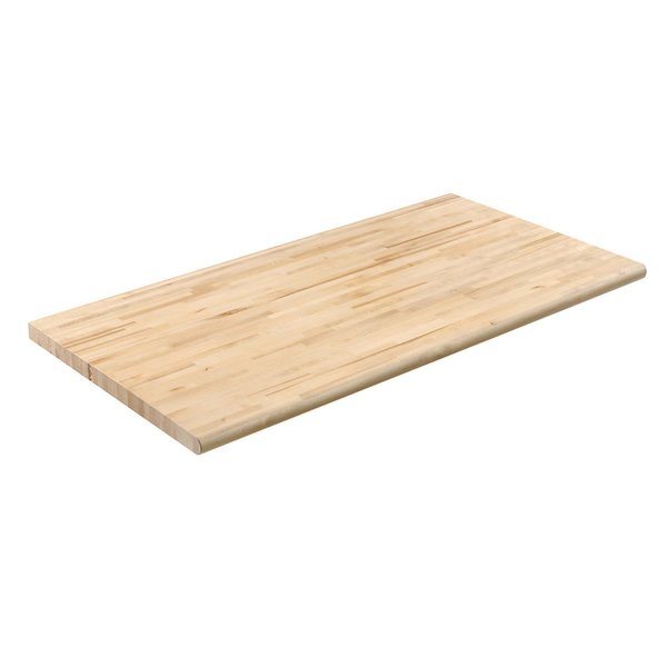 Global Industrial Workbench Top - Maple Butcher Block Safety Edge, 72 W x 30 D x 1-3/4 Thick 601368